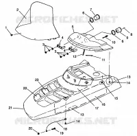 CAPOT 500 EFI SKS 0962574,  500 EFI RMK 0962974, and EUROPEAN 500 EFI SKS E9 (4931983198A011)
