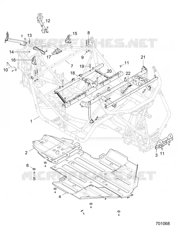 CHASSIS, CHASSIS AND SKID PLATE