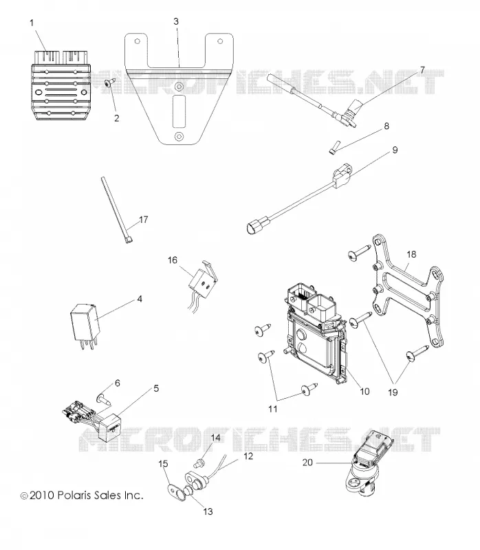 REGULATEUR, RELAYS, CAPTEURS and ECU