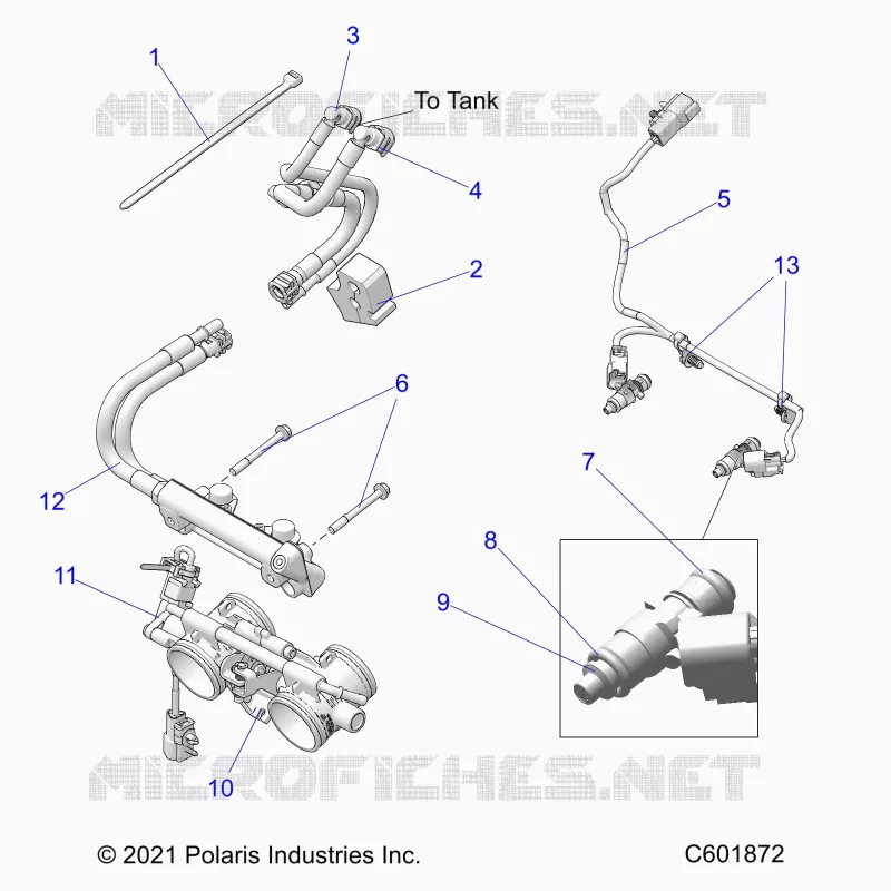 SYSTÃˆME D'ALIMENTATION, RAIL, LINES AND THROTTLE BODY