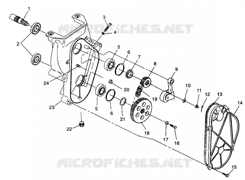 CARTER DE CHAINEE 600 XCR 0975677, 600 XCR SE H975677 AND EUROPEAN 600 XCR SE E9756 (4937963796B009)