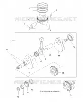 MOTEUR, VILEBREQUIN AND PISTON