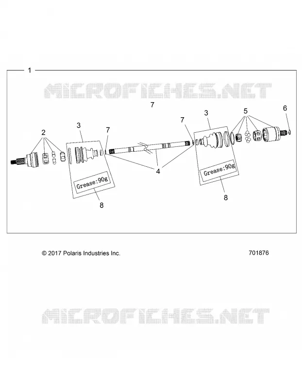 SYSTEME DE TRANSMISSION, FRONT HALF SHAFT