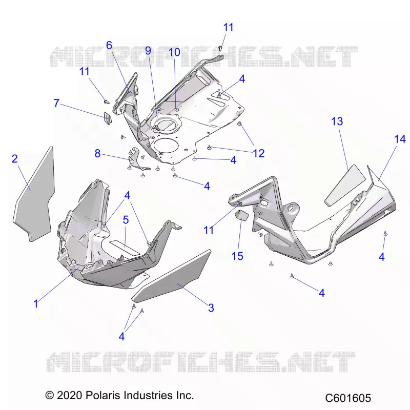 CARROSSERIE AVANT ASM./FENDERS