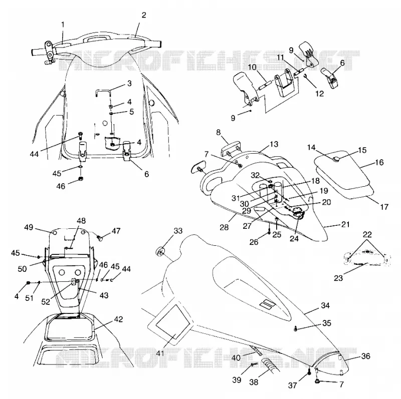 COFFRE AVANT HURRICANE B974473 and Intl. HURRICANE I974473 (4941044104A007)
