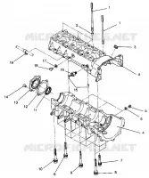 CARTERS MOTEUR ASSEMBLY RXL 0940768 and RXL TOURING 0940869 (4925062506040A)