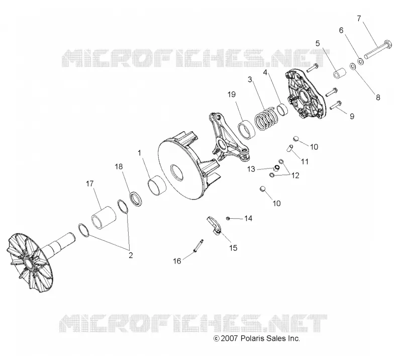 SYSTÈME DE TRANSMISSION, PRIMARY CLUTCH
