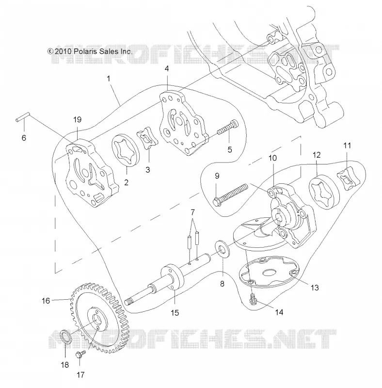 MOTEUR, OIL SYSTEM and POMPE A HUILE