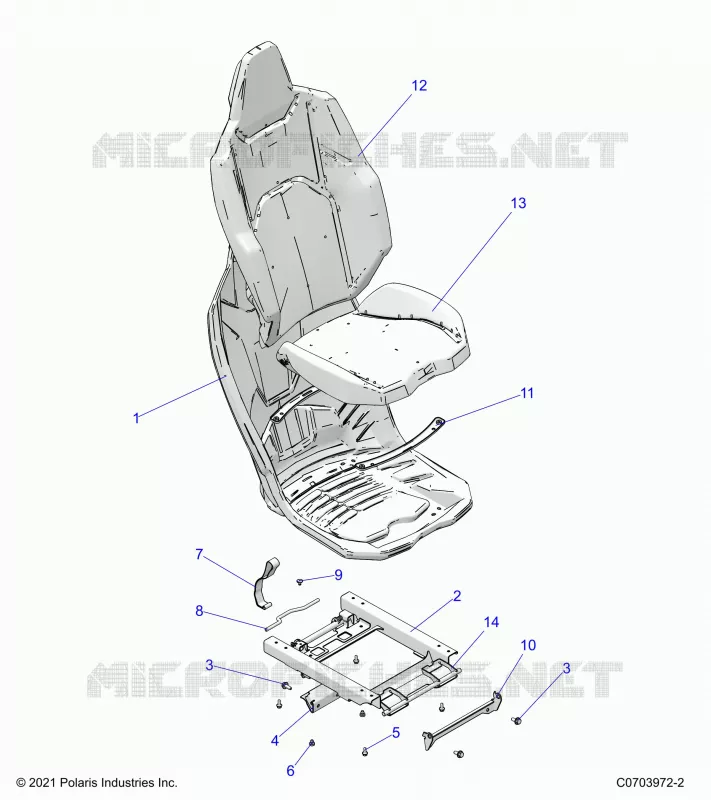SIEGE ASM. REAR
