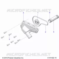 MOTEUR, WATERPUMP IMPELLER AND COVER