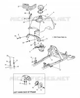 CARBURANT TANK AND CARBURATEUR MOUNTING