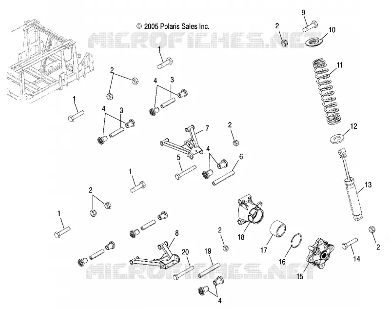 SUSPENSION, TRIANGLES SUSPENSIONS ET AMORTISSEURS