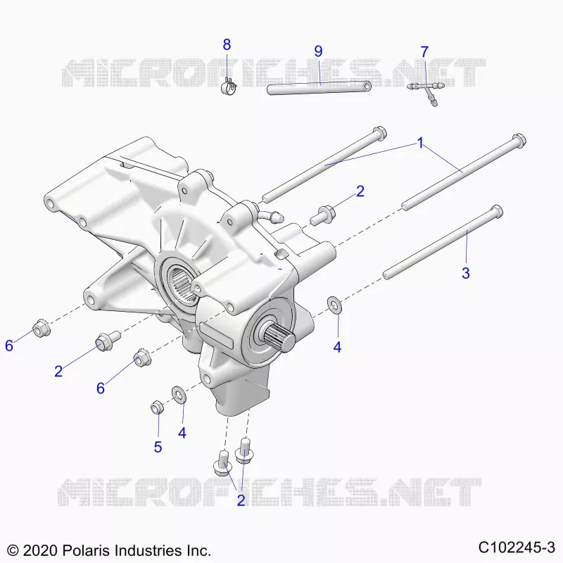 SYSTÃˆME DE TRANSMISSION, REAR GEARCASE MOUNTING
