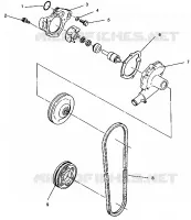 POMPE A EAU 500 EFI 0942774 and EFI SKS 0942574 (4924982498033A)
