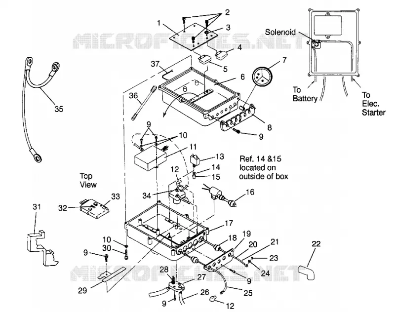 BOITIER ELECTRIQUE SL 900 B964291 and  Intl. SL 900 I964291 (4935583558B011)