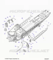 CHASSIS, PROTECTION D'EMBRAYAGE, FOOTRESTS, AND RUNNING BOARDS