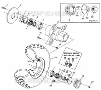 ROUE AVANT Magnum 4X4 W97AC42A, Swedish Magnum 4X4 S97AC42E and Norwegian (4940834083B003)