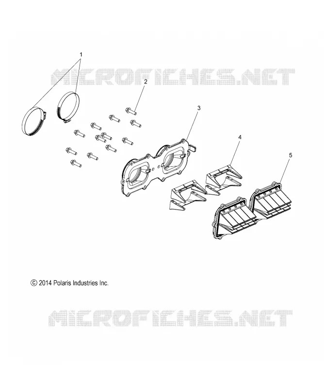 ENGINE, REED VALVE AND CORPS DE PAPILON ADAPTOR