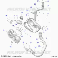 SYSTÃˆME DE TRANSMISSION, CLUTCH COVER AND DUCTING