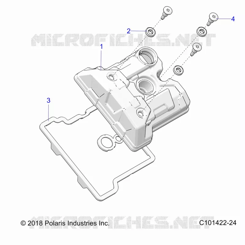 ENGINE, COUVERCLE SOUPAPE