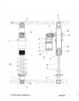 SUSPENSION, AMORTISSEUR ARRIERE TRACK