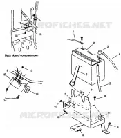 SUPPORT BATTERIE 500 EFI 0942774 and EFI SKS 0942574 (4924982498030A)