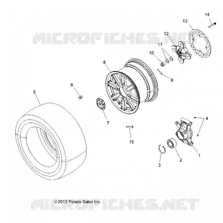 ROUES, REAR AND HUB