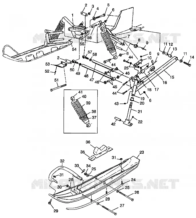 SUSPENSION AVANT AND SKI