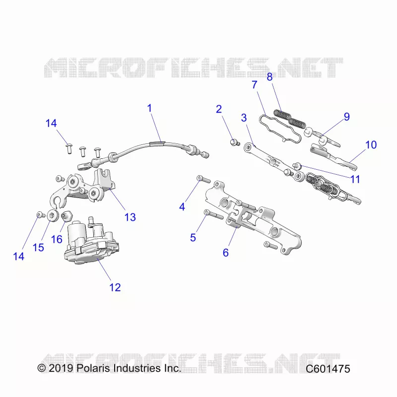 ENGINE, VALVE D'ECHAPPEMENT ASM. AND ACTUATOR