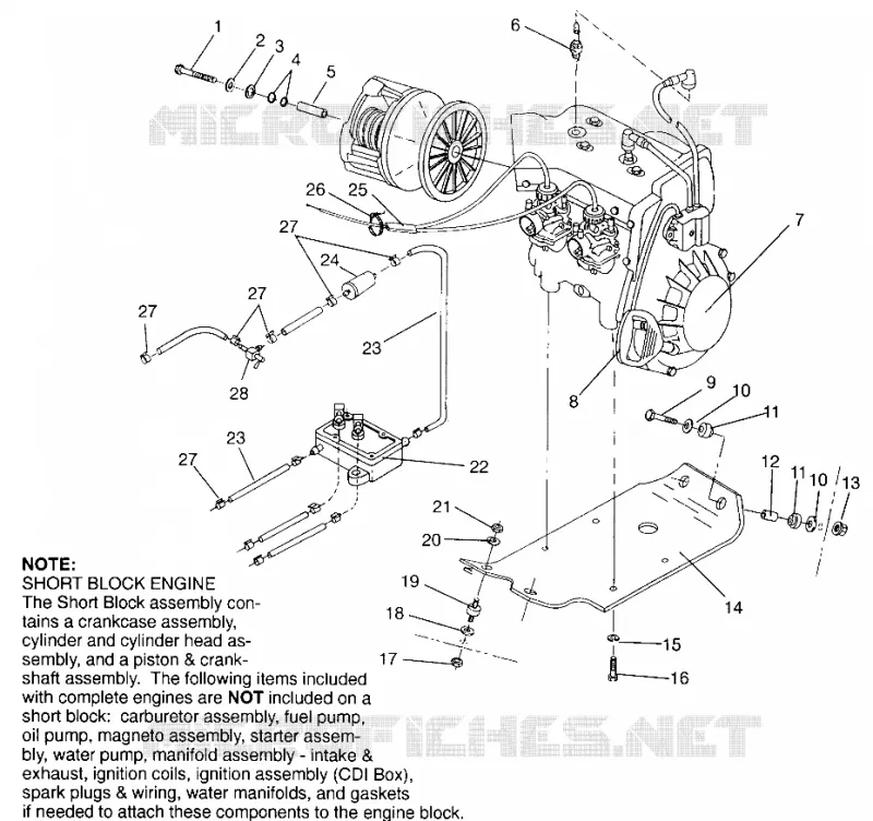 SUPPORT MOTEUR SPORT 0960443, SPORT TOURING 0960243 and EUROPEAN SPORT TOU (4932223222C007)