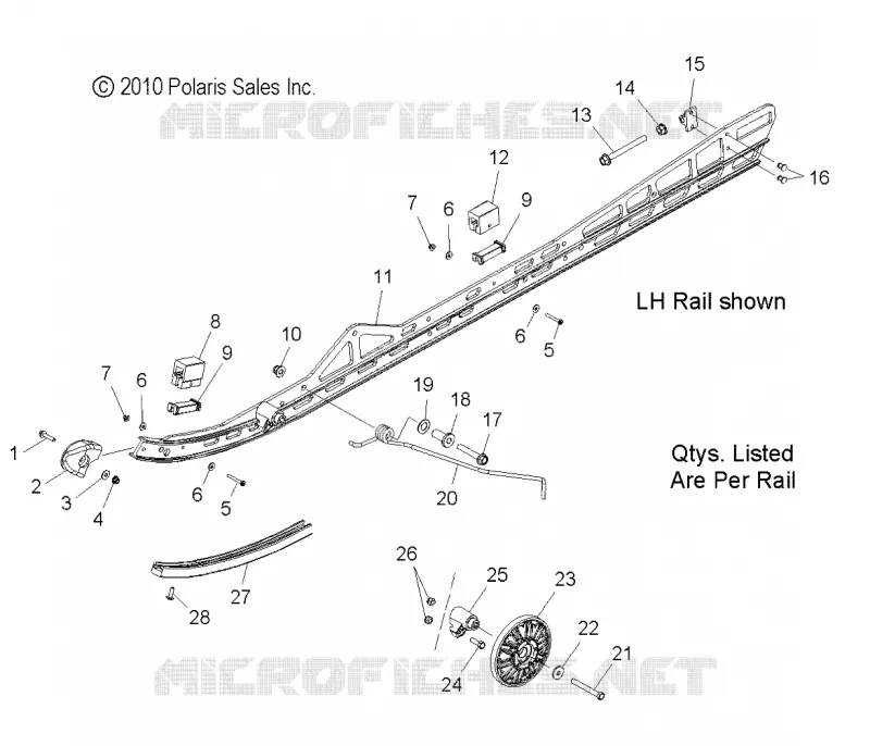 SUSPENSION, FIXATION RAIL