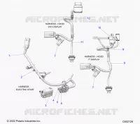 ELECTRICITE, WIRE HARNESS, HOOD, ELECTRIC START
