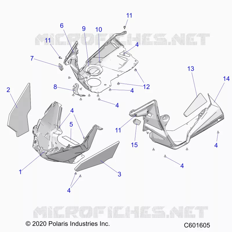 CARROSSERIE AVANT ASM./FENDERS
