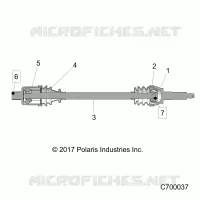 SYSTEME DE TRANSMISSION, REAR HALF SHAFT