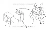 SUPPORT BATTERIE ASSEMBLY RXL/0930768 and RXL SKS/0930568 (4922992299028A)