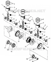 PISTON ET VILEBREQUIN  XLT 0970756, XLT SKS 0970556, AND XLT RMK 0970956 (4937693769D001)