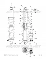 SUSPENSION, AMORTISSEUR, REAR TRACK (1543574)