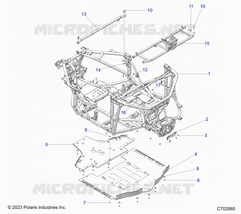 CHASSIS, MAIN FRAME AND SKID PLATES