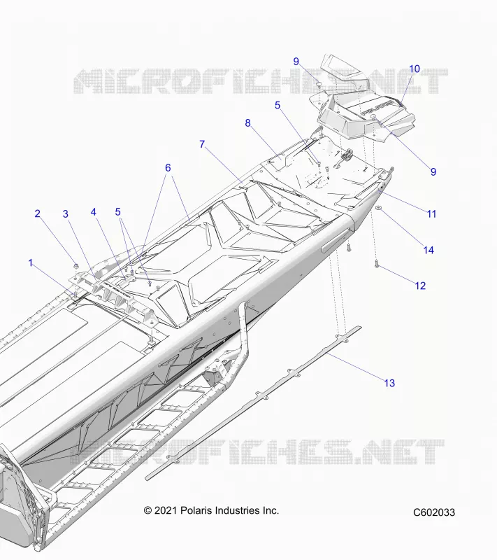 CHASSIS, REAR, MISC. COVERS AND SNOWFLAP