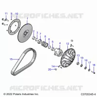 SYSTÃˆME DE TRANSMISSION, SECONDARY CLUTCH