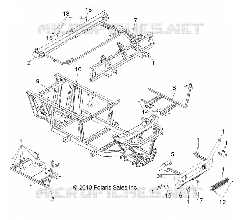 CHASSIS, CADRE AND FRONT BUMPER