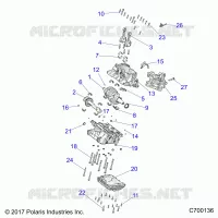 ENGINE, CRANKCASE AND VILEBREQUIN
