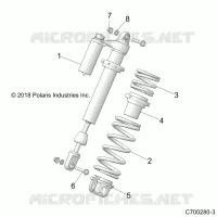 SUSPENSION, AMORTISSEUR AVANT MOUNTING