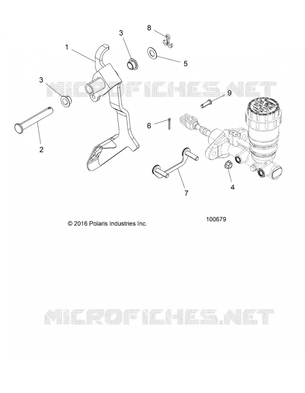 BRAKES, PEDAL AND MAITRE CYLINDRE MOUNTING