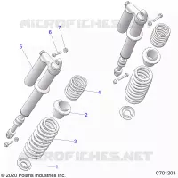 SUSPENSION, REAR SUPPORT AMORTISSEUR 