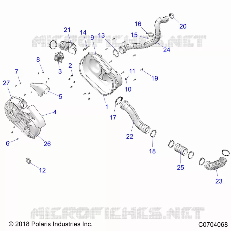SYSTÃˆME DE TRANSMISSION, CLUTCH COVER AND DUCTING