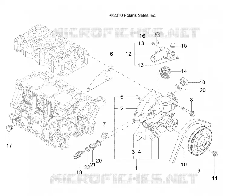 MOTEUR, WATER SYSTÈME DE REFROIDISSEMENT