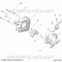 ENGINE, CORPS DE PAPILON AND FUEL RAIL