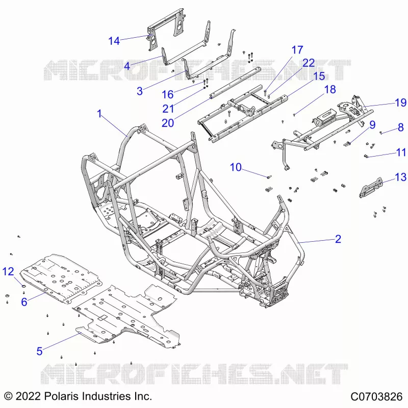 CHASSIS, MAIN FRAME AND SKID PLATES