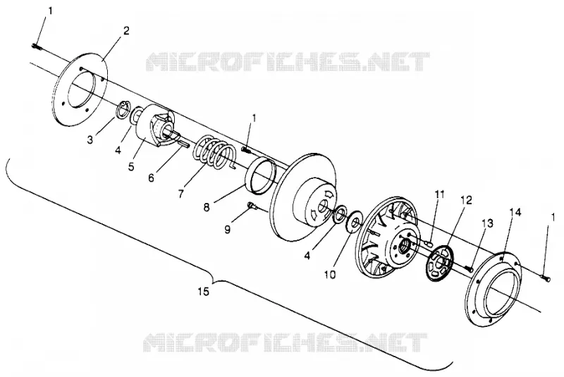 EMBRAYAGE DE TRANSMISSION 600 XCR SP 0965677 AND EUROPEAN 600 XCR SP E965677 (4932063206C002)